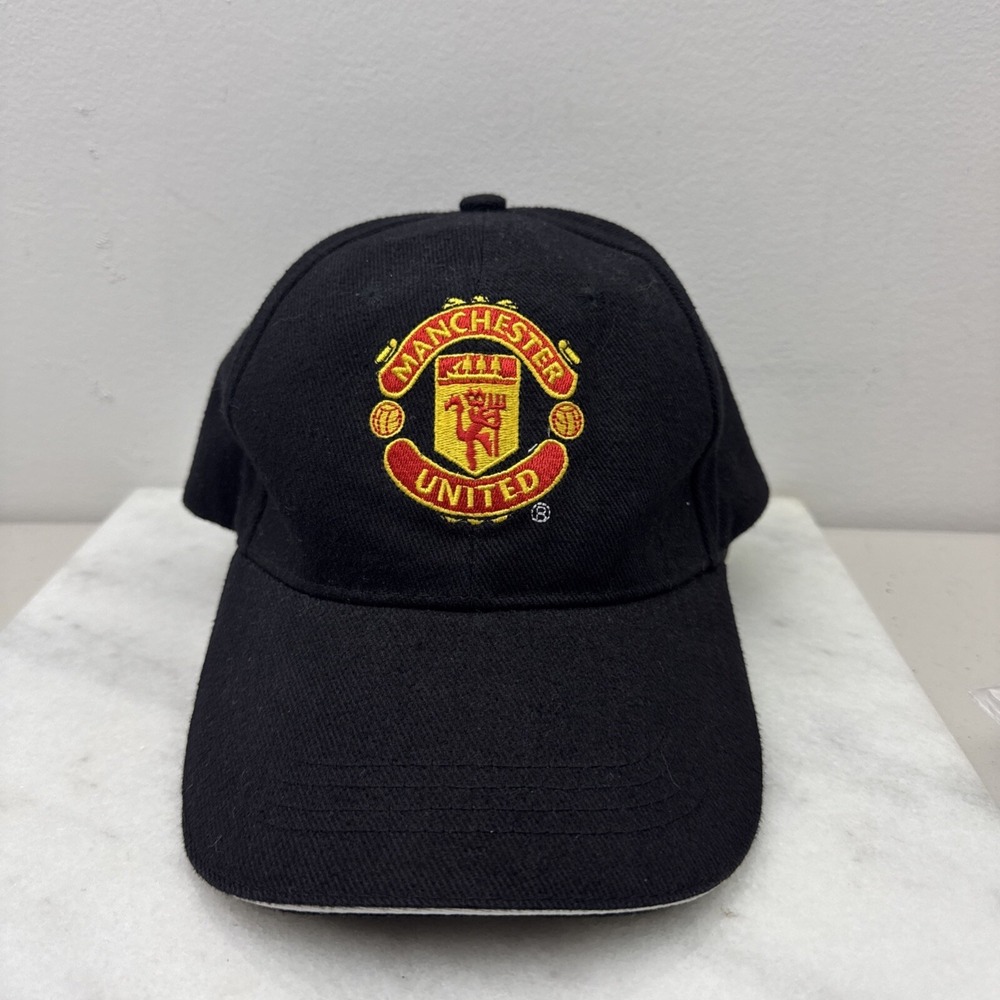 Manchester United Hat Cap Mens Black Adjustable Official Merchandise Soccer